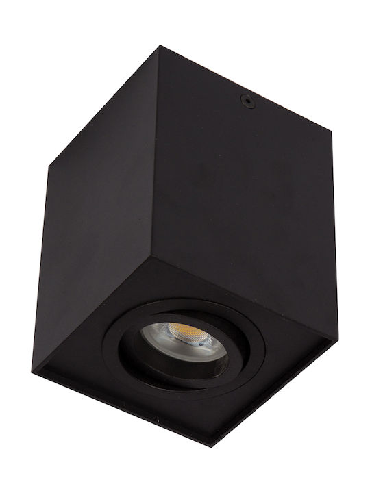 VK Lighting VK/03005/B Μονό Σποτ με Ντουί GU10 σε Μαύρο Χρώμα